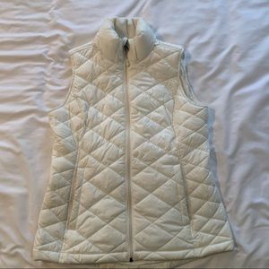 white winter vest